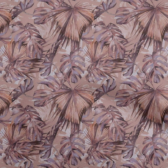 oneOone Polyester Lycra Dusty Purple Fabric Tropical Fabric For Sewing Printed Craft Fabric By The Yard 56 Inch Wide