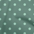 thumbnail image 1 of oneOone Polyester Lycra Dusty Teal Green Fabric Polka Sewing Craft Projects Fabric Prints By Yard 56 Inch Wide, 1 of 6