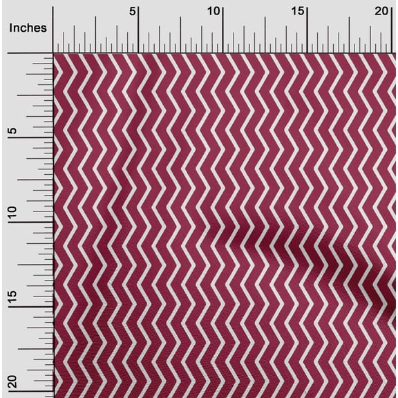 oneOone Polyester Lycra Fabric Chevron Geometric Print Fabric By Yard 56 Inch Wide