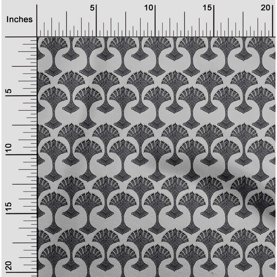 oneOone Polyester Lycra Fabric Floral Block Decor Fabric Printed BTY 56 Inch Wide