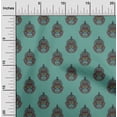 thumbnail image 1 of oneOone Polyester Lycra Fabric Kathakali Mask Kalamkari Printed Craft Fabric BTY 56 Inch Wide, 1 of 4