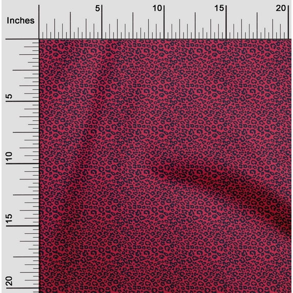 oneOone Polyester Lycra Fabric Leopard Animal Skin Decor Fabric Printed BTY 56 Inch Wide