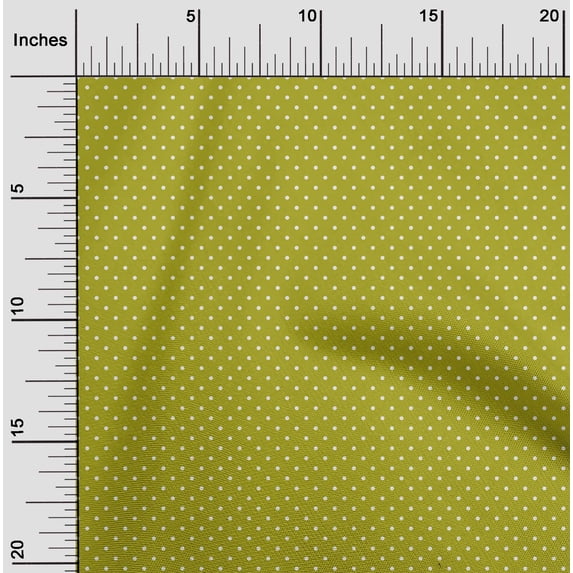 oneOone Polyester Lycra Fabric Polka Dots Print Fabric BTY 56 Inch Wide