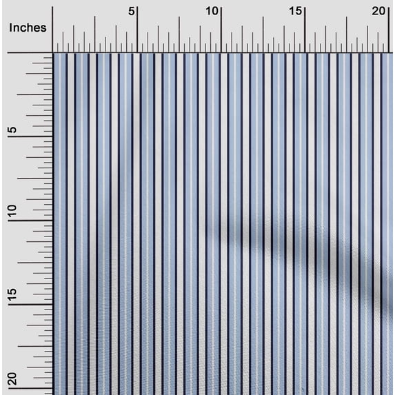 oneOone Polyester Lycra Fabric Shadow Stripe Printed Fabric 1 Yard 56 Inch Wide