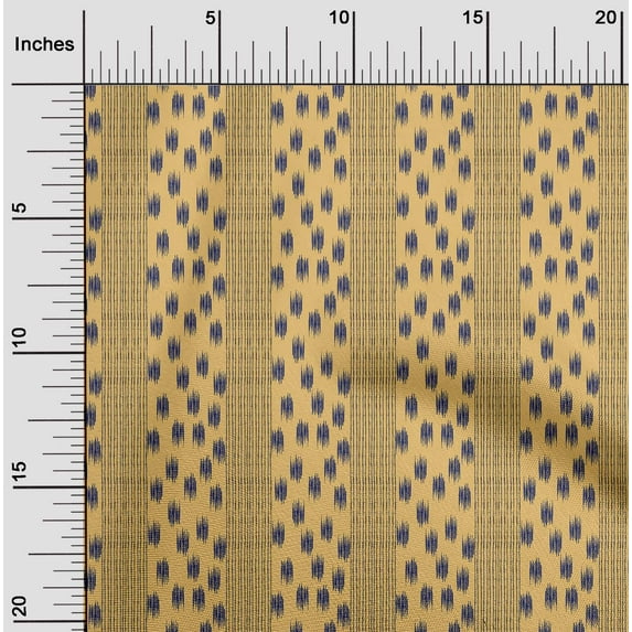 oneOone Polyester Lycra Fabric Stripe Ikat Print Sewing Fabric BTY 56 Inch Wide