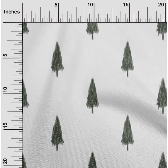 oneOone Polyester Lycra Fabric Tree Ikat Decor Fabric Printed BTY 56 Inch Wide