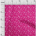thumbnail image 1 of oneOone Polyester Lycra Fuschia Pink Fabric Dots Craft Projects Decor Fabric Printed By The Yard 56 Inch Wide, 1 of 4