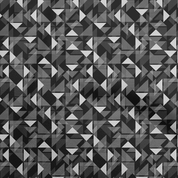 oneOone Polyester Lycra Gray Fabric Geometric Craft Projects Decor Fabric Printed By The Yard 56 Inch Wide