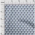 thumbnail image 1 of oneOone Polyester Lycra Grayish Blue Fabric Triangle Sewing Craft Projects Fabric Prints By Yard 56 Inch Wide, 1 of 4