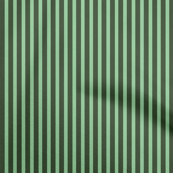 oneOone Polyester Lycra Green Fabric Stripes Sewing Material Print Fabric By The Yard 56 Inch Wide