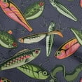 thumbnail image 1 of oneOone Polyester Lycra Light Green Fabric Fish Sewing Material Print Fabric By The Yard 56 Inch Wide, 1 of 1