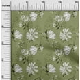thumbnail image 1 of oneOone Polyester Lycra Light Green Fabric Florals Craft Projects Decor Fabric Printed By The Yard 56 Inch Wide, 1 of 4