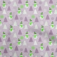 thumbnail image 1 of oneOone Polyester Lycra Light Violet Fabric Christmas Winter Theme Craft Projects Decor Fabric Printed By The Yard 56 Inch Wide, 1 of 6