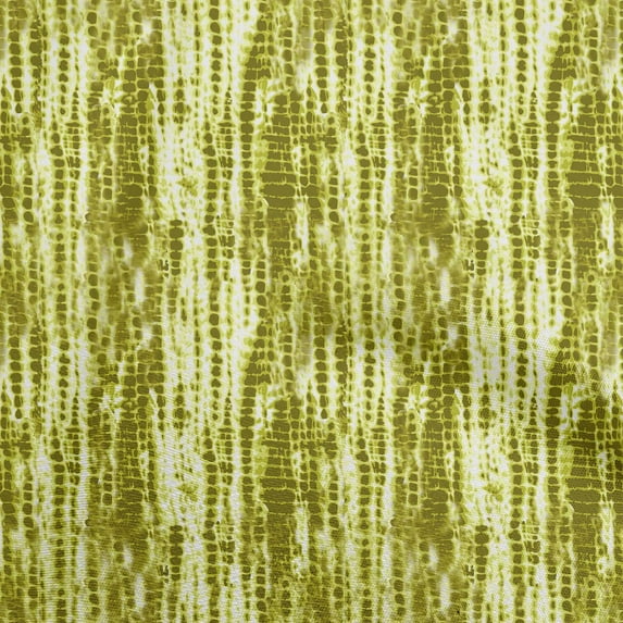 oneOone Polyester Lycra Lime Green Fabric Tie Dye Diy Clothing Quilting Fabric Print Fabric By Yard 56 Inch Wide