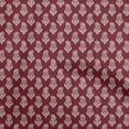 thumbnail image 1 of oneOone Polyester Lycra Maroon Fabric Paisleys Sewing Craft Projects Fabric Prints By Yard 56 Inch Wide, 1 of 6