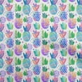 thumbnail image 1 of oneOone Polyester Lycra Medium Purple Fabric Pineapple Sewing Material Print Fabric By The Yard 56 Inch Wide, 1 of 6