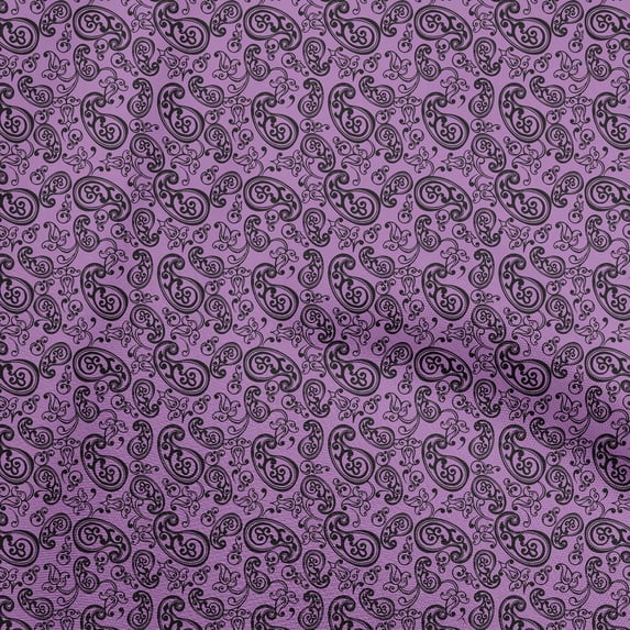 oneOone Polyester Lycra Purple Fabric Block Diy Clothing Quilting Fabric Print Fabric By Yard 56 Inch Wide