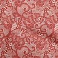 thumbnail image 1 of oneOone Polyester Lycra Red Fabric Lace Floral Diy Clothing Quilting Fabric Print Fabric By Yard 56 Inch Wide, 1 of 1