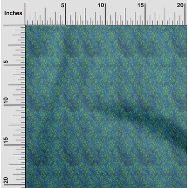 oneOone Polyester Lycra Teal Blue Fabric Batik Fabric For Sewing Printed Craft Fabric By The Yard 56 Inch Wide
