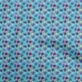 thumbnail image 1 of oneOone Polyester Lycra Turquoise Blue Fabric Cactus Dress Material Fabric Print Fabric By The Yard 56 Inch Wide, 1 of 6