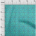 thumbnail image 1 of oneOone Polyester Lycra Turquoise Green Fabric Batik Dress Material Fabric Print Fabric By The Yard 56 Inch Wide - BS, 1 of 4
