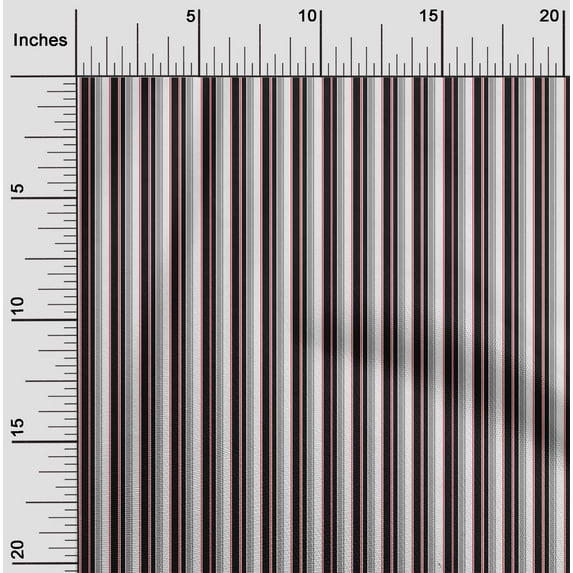 oneOone Polyester Lycra White Fabric Stripes Dress Material Fabric Print Fabric By The Yard 56 Inch Wide
