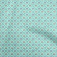 thumbnail image 1 of oneOone Polyester Spandex Aqua Blue Fabric Christmas Sewing Craft Projects Fabric Prints By Yard 56 Inch Wide, 1 of 5