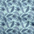 thumbnail image 1 of oneOone Polyester Spandex Aqua Blue Fabric Ocean Underwater Life Craft Projects Decor Fabric Printed By The Yard 56 Inch Wide, 1 of 4
