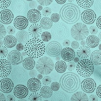 oneOone Polyester Spandex Arctic Blue Fabric Abstracts Dress Material Fabric Print Fabric By The Yard 56 Inch Wide