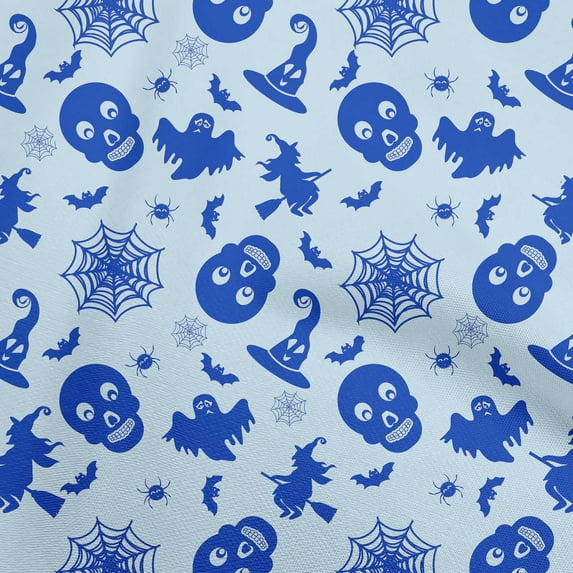 oneOone Polyester Spandex Baby Blue Fabric Halloween Craft Projects Decor Fabric Printed By The Yard 56 Inch Wide