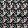 thumbnail image 1 of oneOone Polyester Spandex Black Fabric Asian Japanese Floral Craft Projects Decor Fabric Printed By The Yard 56 Inch Wide, 1 of 4