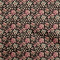 thumbnail image 1 of oneOone Polyester Spandex Black Fabric Floral Quilting Supplies Print Sewing Fabric By The Yard 56 Inch Wide, 1 of 5
