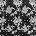 thumbnail image 1 of oneOone Polyester Spandex Black Fabric Florals Craft Projects Decor Fabric Printed By The Yard 56 Inch Wide, 1 of 4