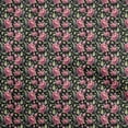 thumbnail image 1 of oneOone Polyester Spandex Black Fabric Florals Craft Projects Decor Fabric Printed By The Yard 56 Inch Wide, 1 of 4