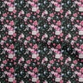 thumbnail image 1 of oneOone Polyester Spandex Black Fabric Florals Diy Clothing Quilting Fabric Print Fabric By Yard 56 Inch Wide, 1 of 4