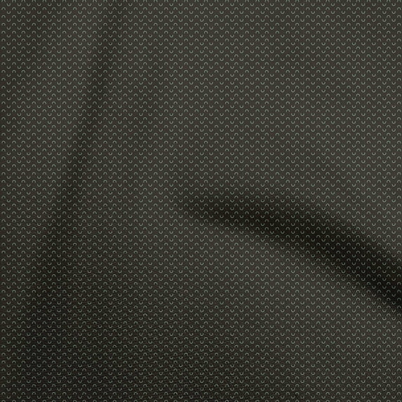 oneOone Polyester Spandex Black Fabric Geometric Craft Projects Decor Fabric Printed By The Yard 56 Inch Wide