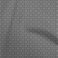 thumbnail image 1 of oneOone Polyester Spandex Black Fabric Geometric Craft Projects Decor Fabric Printed By The Yard 56 Inch Wide, 1 of 4