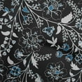 thumbnail image 1 of oneOone Polyester Spandex Black Fabric Jacobean Floral Fabric For Sewing Printed Craft Fabric By The Yard 56 Inch Wide, 1 of 5