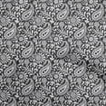thumbnail image 1 of oneOone Polyester Spandex Black Fabric Paisleys Sewing Material Print Fabric By The Yard 56 Inch Wide-8Y, 1 of 6