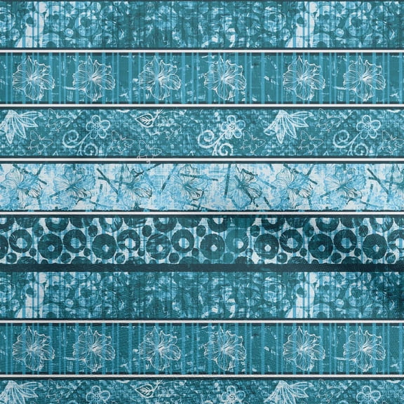 oneOone Polyester Spandex Blue Fabric Aaian Batik Craft Projects Decor Fabric Printed By The Yard 56 Inch Wide
