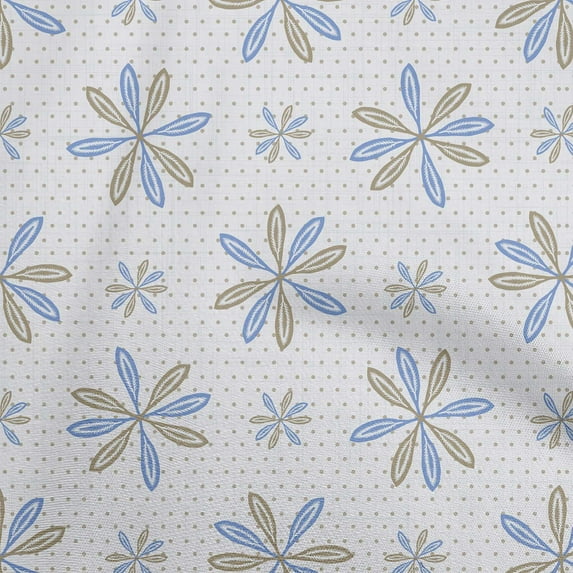 oneOone Polyester Spandex Blue Fabric Asian Block Dress Material Fabric Print Fabric By The Yard 56 Inch Wide