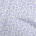 thumbnail image 1 of oneOone Polyester Spandex Blue Fabric Conversational Print Sewing Fabric By The Yard Printed Diy Clothing Sewing Supplies 56 Inch Wide, 1 of 4