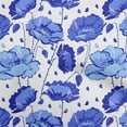 thumbnail image 1 of oneOone Polyester Spandex Blue Fabric Floral Fabric For Sewing Printed Craft Fabric By The Yard 56 Inch Wide, 1 of 4
