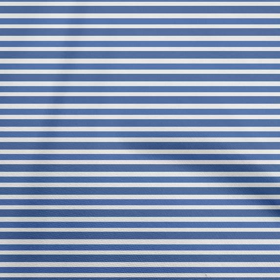 oneOone Polyester Spandex Blue Fabric Stripes Craft Projects Decor Fabric Printed By The Yard 56 Inch Wide