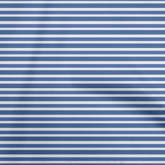 oneOone Polyester Spandex Blue Fabric Stripes Craft Projects Decor Fabric Printed By The Yard 56 Inch Wide