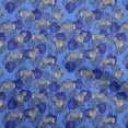 thumbnail image 1 of oneOone Polyester Spandex Blue Fabric Tropical Sewing Material Print Fabric By The Yard 56 Inch Wide, 1 of 5