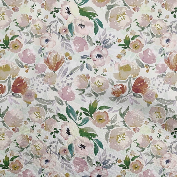 oneOone Polyester Spandex Brown Fabric Floral Diy Clothing Quilting Fabric Print Fabric By Yard 56 Inch Wide-2Q