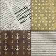 thumbnail image 1 of oneOone Polyester Spandex Brown Fabric Nautical Craft Projects Decor Fabric Printed By The Yard 56 Inch Wide, 1 of 6