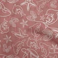 thumbnail image 1 of oneOone Polyester Spandex Brown Fabric Sea Dress Material Fabric Print Fabric By The Yard 56 Inch Wide, 1 of 4