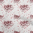 thumbnail image 1 of oneOone Polyester Spandex Brown Fabric Valentine Love Heart Dress Material Fabric Print Fabric By The Yard 56 Inch Wide, 1 of 4